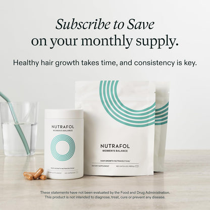 Nutrafol Women’s Balance Hair Growth Supplement Capsules 1 Month Supply