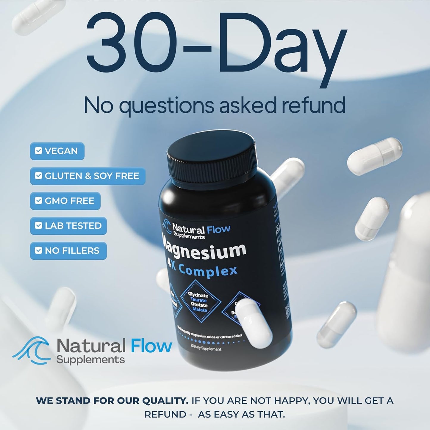 Natural Flow Magnesium Complex Capsules  120 Count