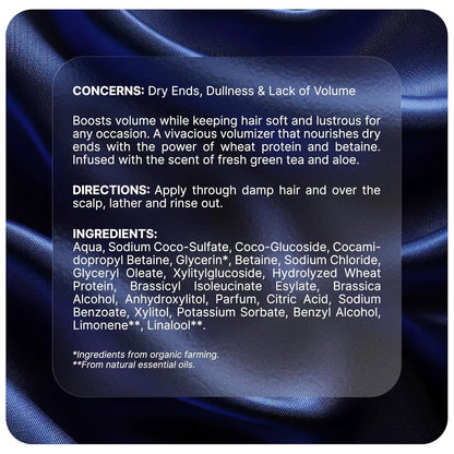 Pureance Hydralift Volumizing Shampoo with Wheat Protein, Betaine, Glycerin & Aloe 9.81 fl oz
