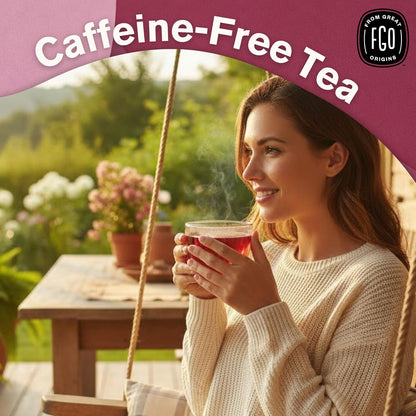 FGO Organic Hibiscus Tea Bags Caffeine Free 100 Count