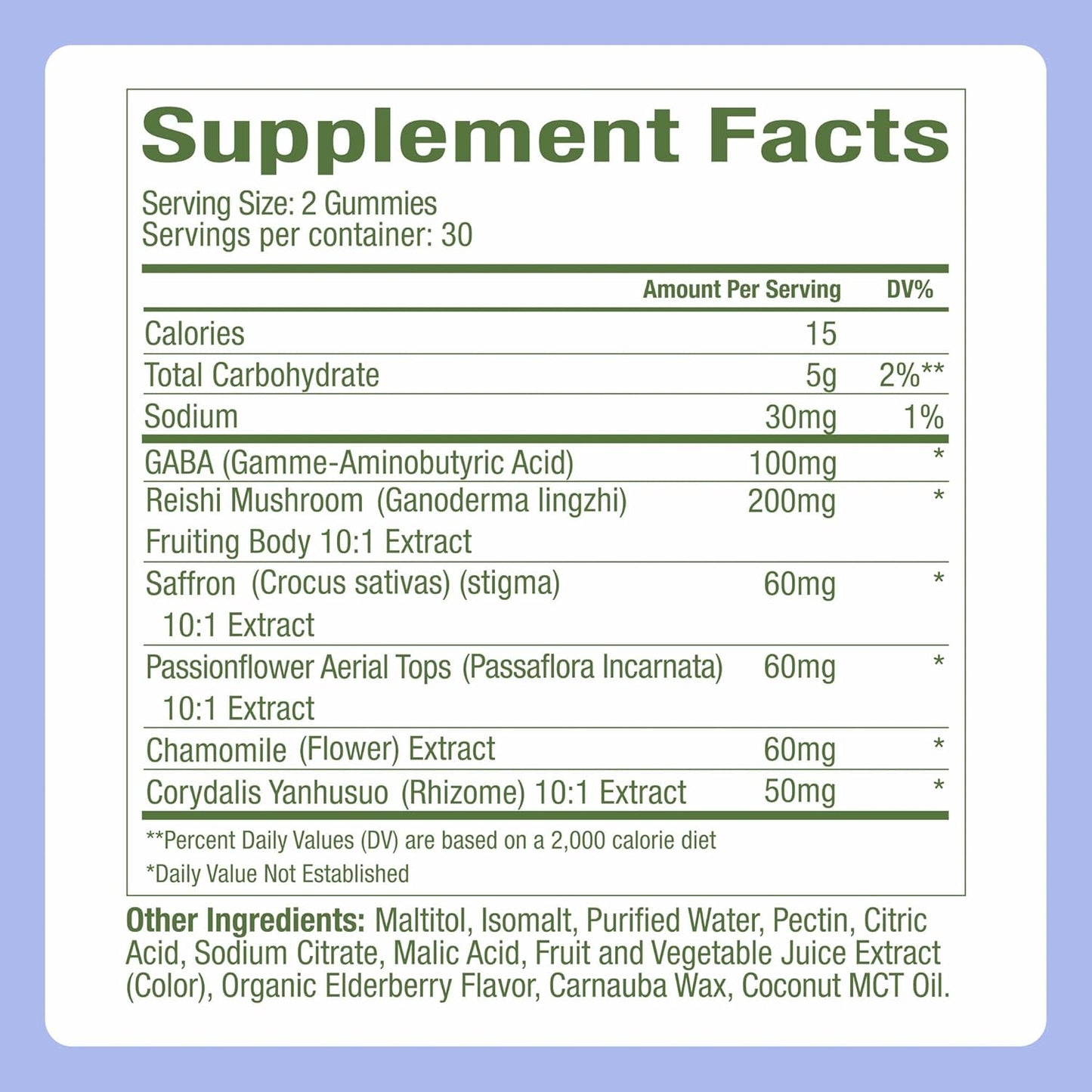 Plant People WonderSleep Mushroom Gummies with Reishi Mushroom, Saffron & Chamomile 60 Count
