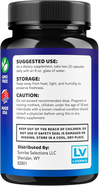 Memory Mood and Brain Supplement Capsules 120 Capsules (2 Pack)