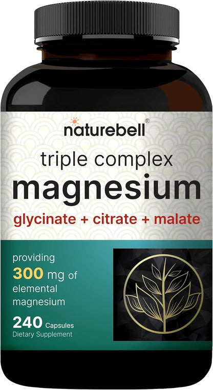 Magnesium Complex Glycinate Citrate Malate 1000 mg Capsules 240 Count