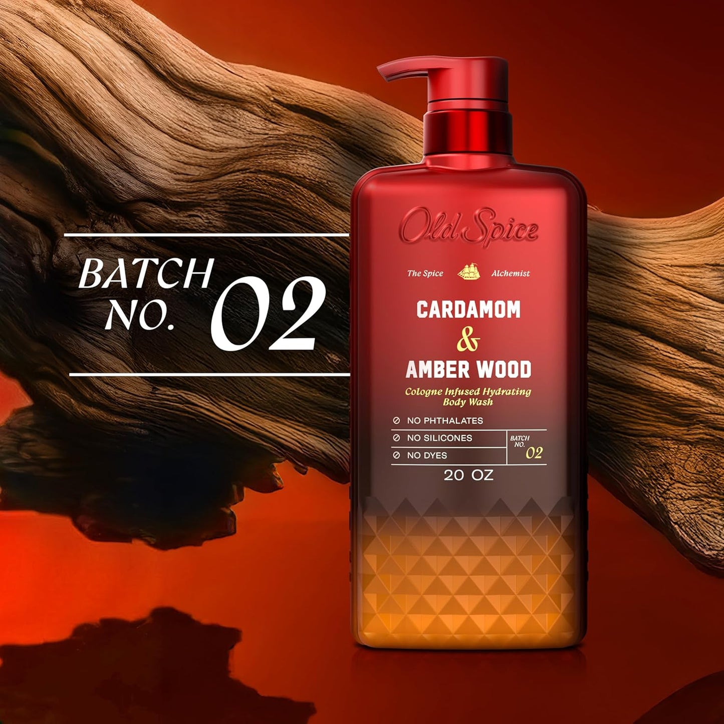 Old Spice Body Wash Cardamom Amber Wood Spice Alchemist 20 oz