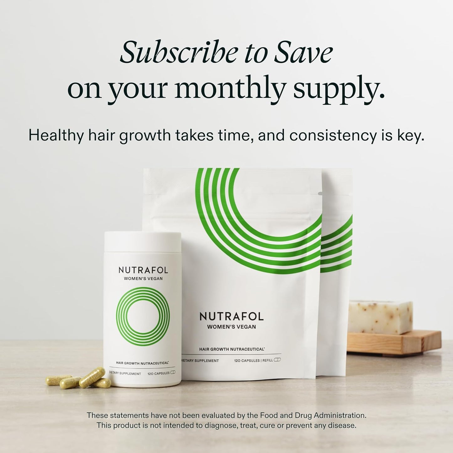 Nutrafol Women’s Hair Growth Supplement Vegan Capsules 1 Month Supply