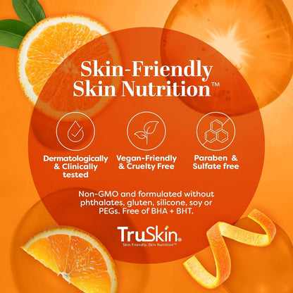 TruSkin Vitamin C Face Serum Hyaluronic Acid Vitamin E 1 fl oz