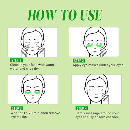 PEAUAMIE Under Eye Patches with Retinol & Aloe Vera 30 Pairs