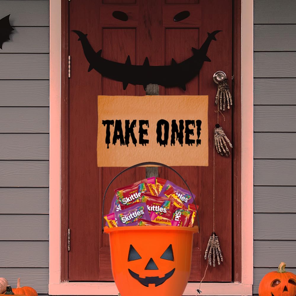 SKITTLES & STARBURST Fun Size Assorted Chewy Candy Variety 32.28 oz Bulk Bag