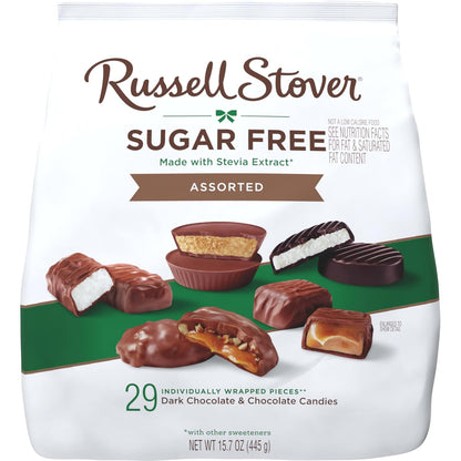 Russell Stover Sugar Free Assorted Chocolate Candy 15.7 oz