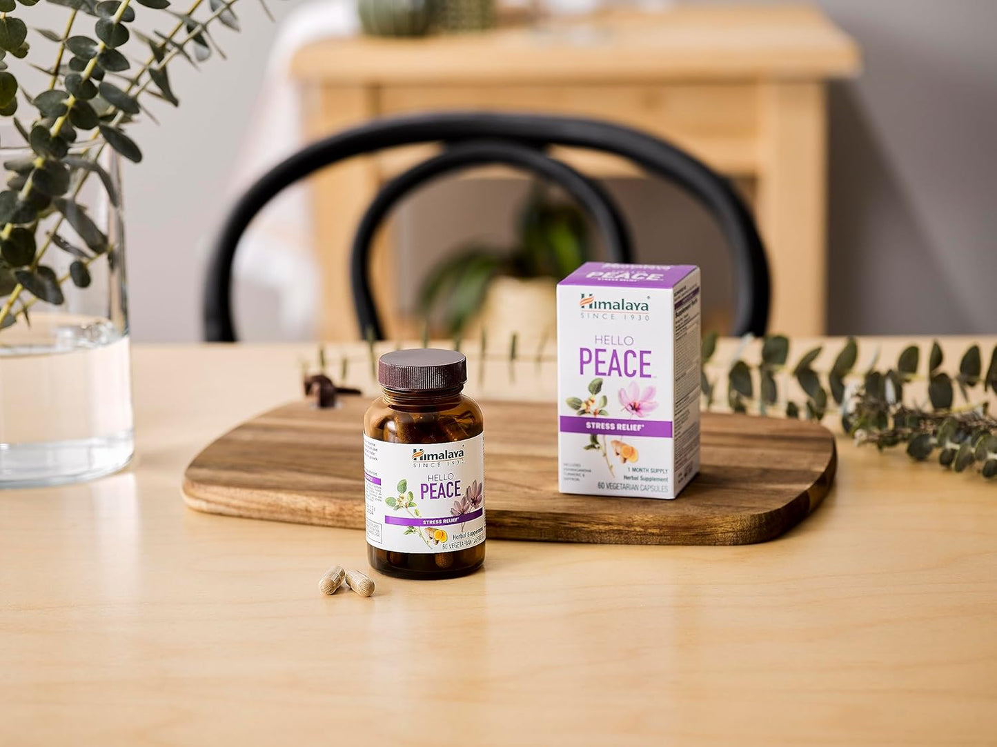 Himalaya Hello Peace Herbal Stress Support Supplement 60 Vegan Capsules