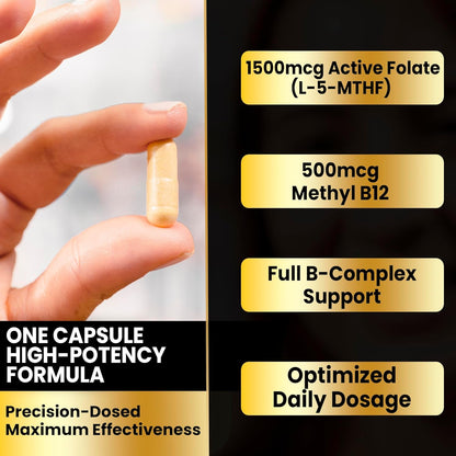 Eliixr Methylated Multivitamin Capsules with B Complex 90 Day Supply