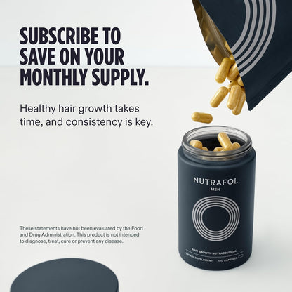 Nutrafol Men’s Hair Growth Supplement Capsules 1 Month Supply