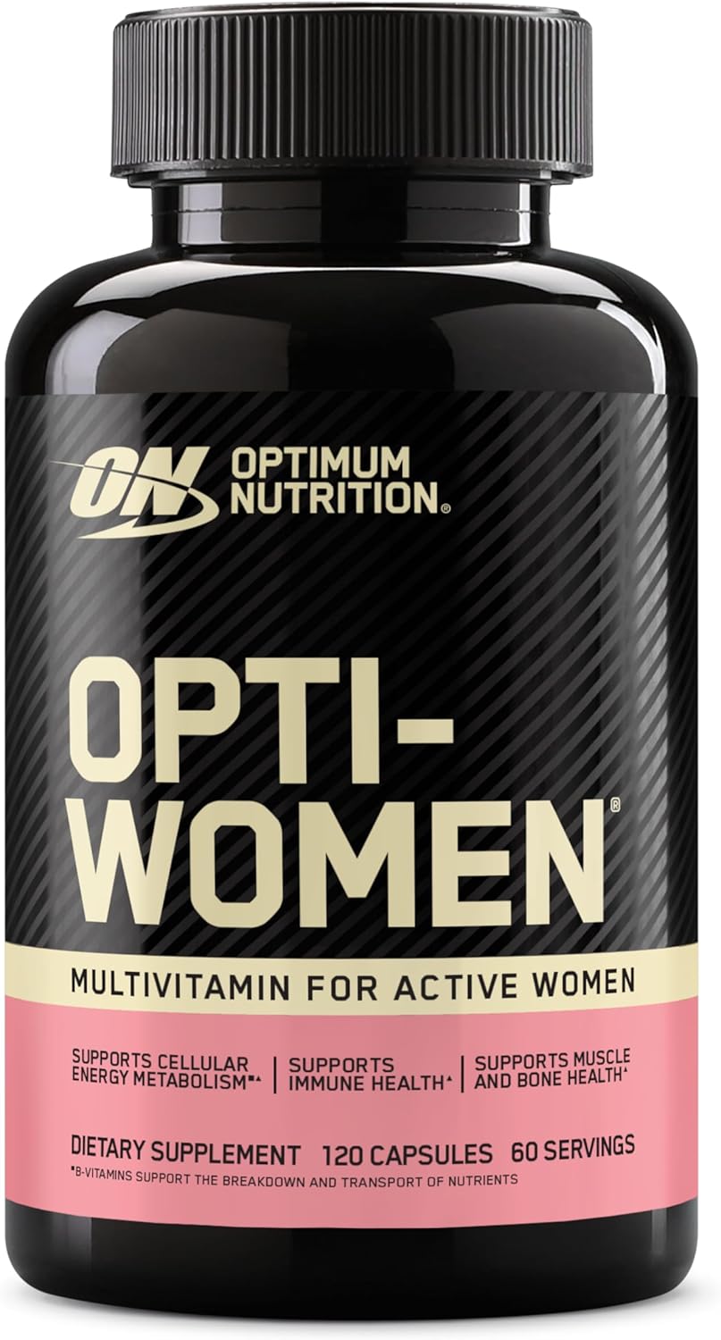 Optimum Nutrition Opti-Women Multivitamin Capsules with Vitamin C, Vitamin D and Zinc 120 Count