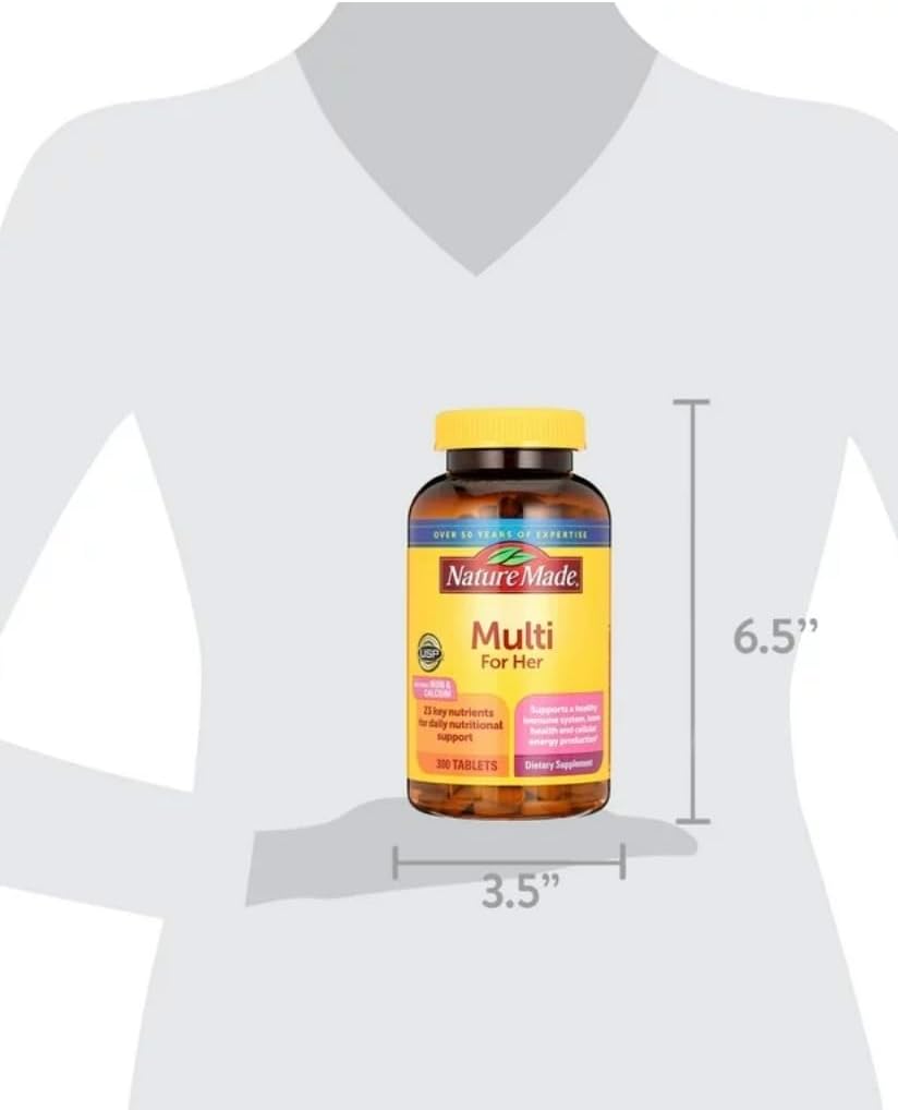 Nature Made Women’s Multivitamin Tablets Daily Support 300 Count