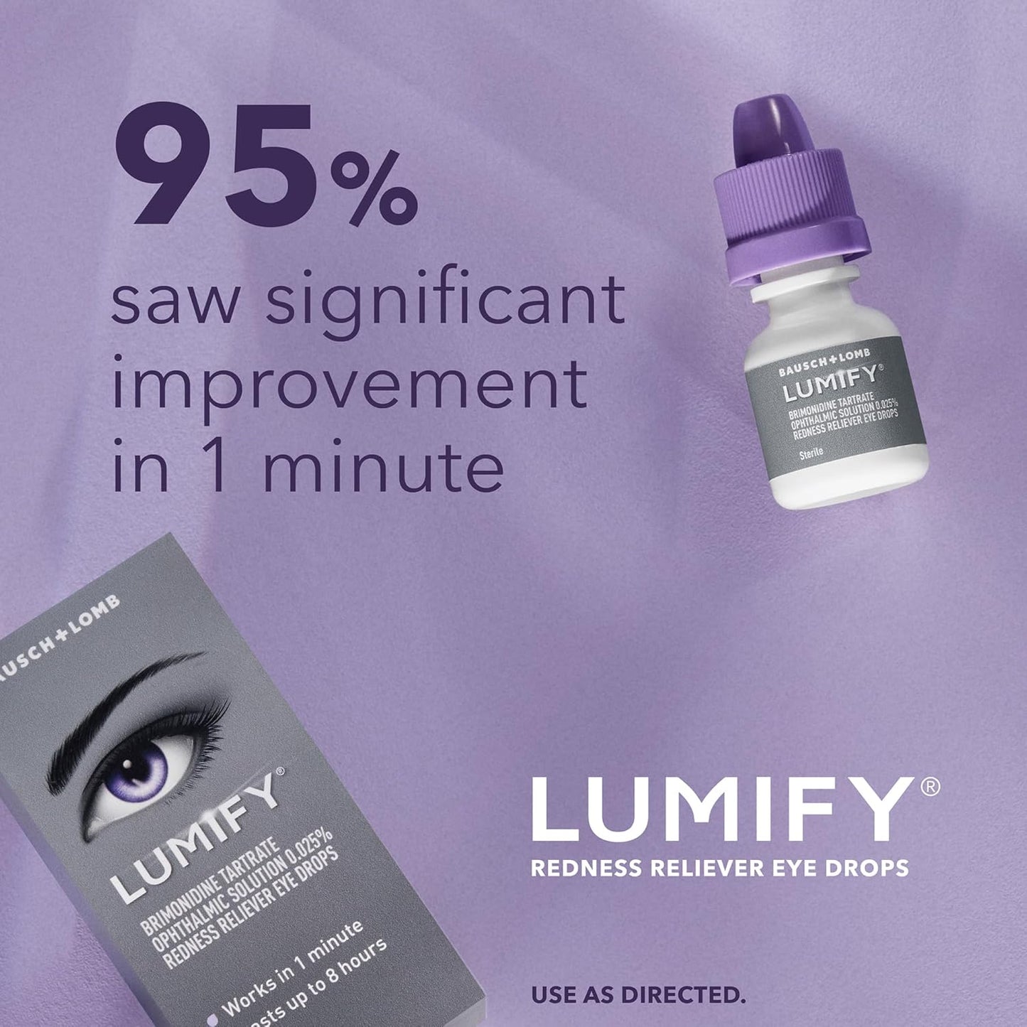 Lumify Eye Drops 7.5ml – Fast Acting Eye Brightening Drops, Long Lasting Formula