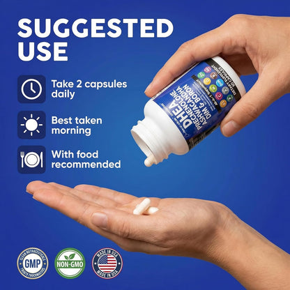 DHEA 200 mg Pregnenolone 100 mg Hormone Support Capsules 60 Count