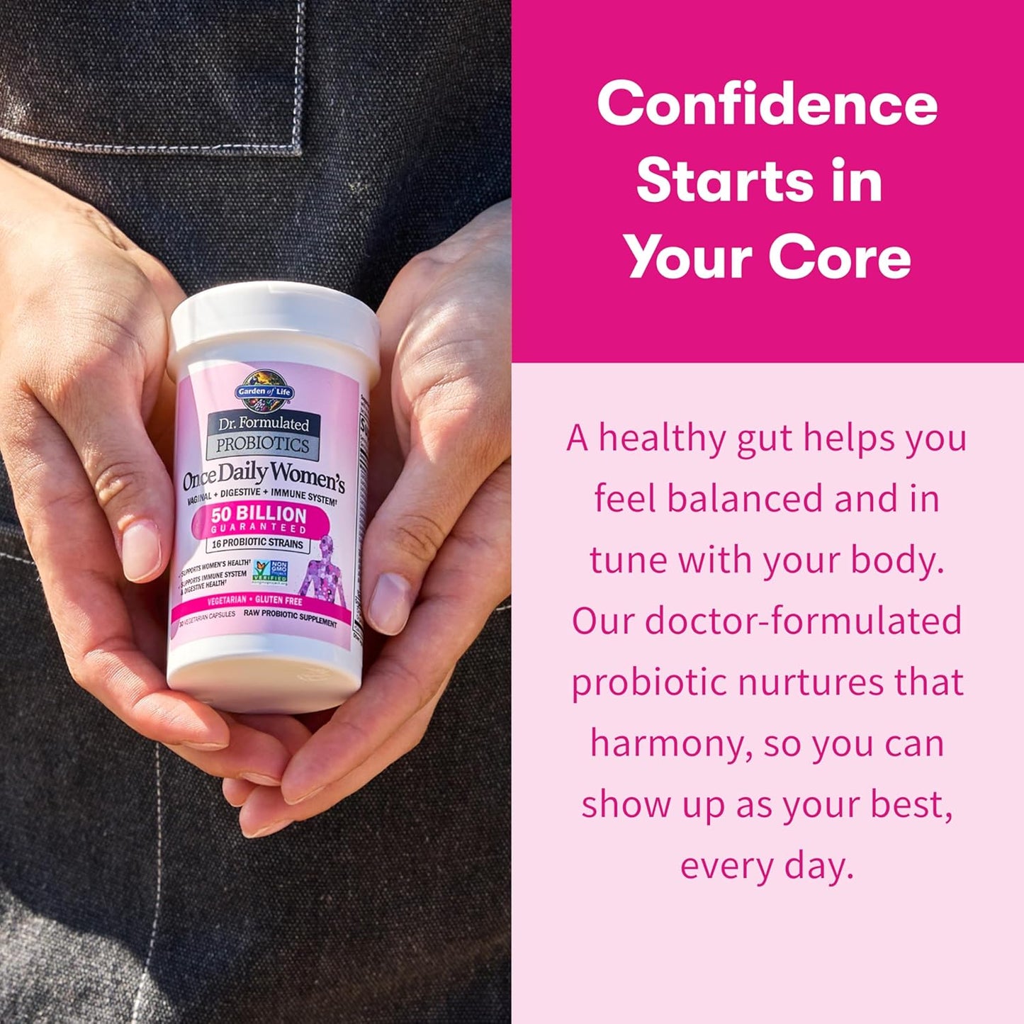 Garden of Life Dr. Formulated Probiotics for Women 50 Billion CFU 16 Strains Capsules 30 Count
