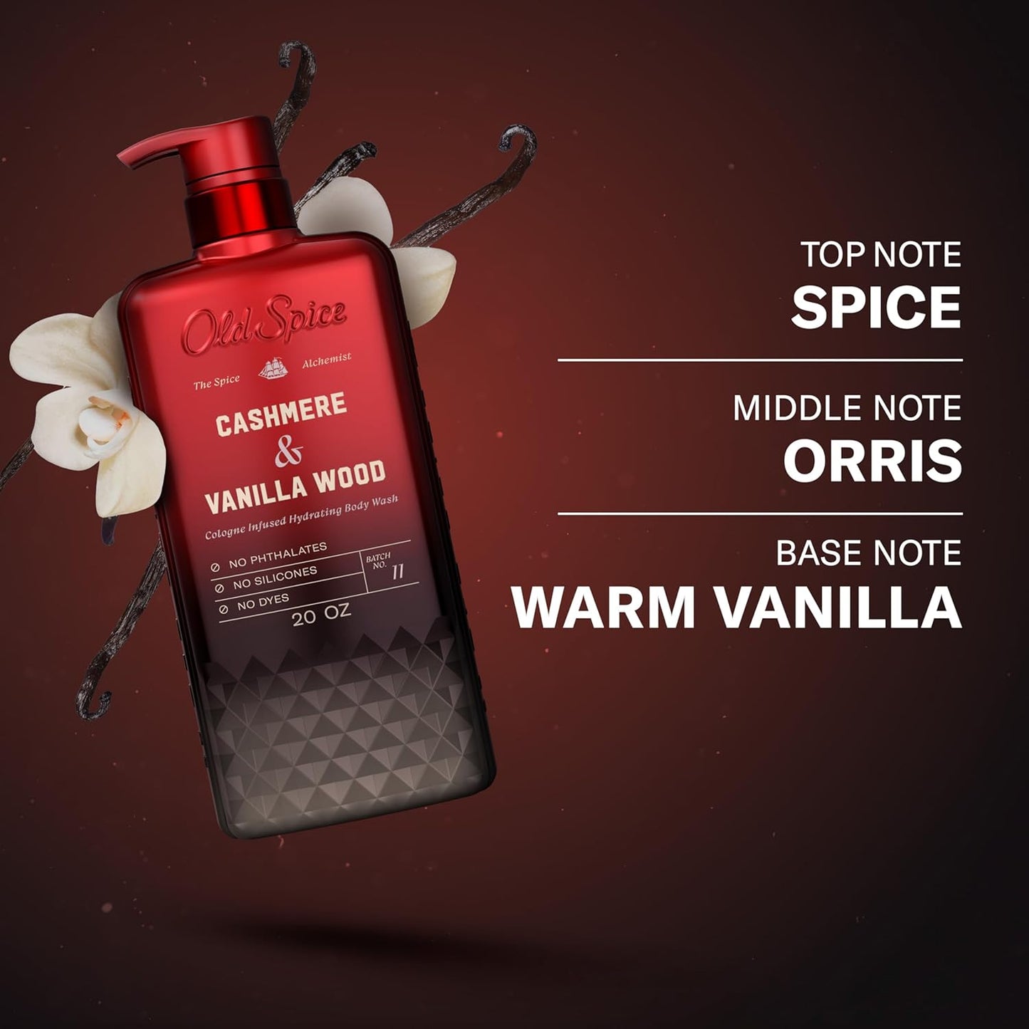 Old Spice Body Wash The Spice Alchemist Cashmere Vanilla Wood 20 oz