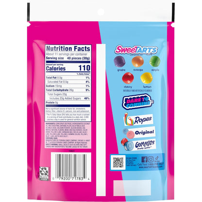 SweeTARTS Mini Chewy Candy Mixed Fruit Flavors 12 oz Bag