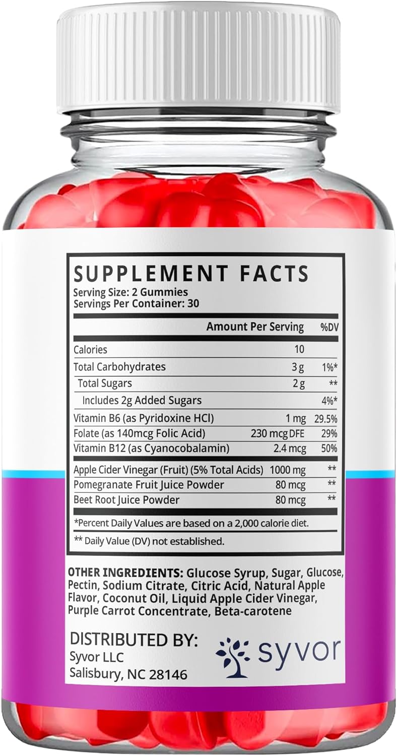 RevitaGlow Gummies with Apple Cider Vinegar & Beauty Vitamins 120 Gummies (2 Pack)