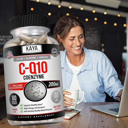 Kaya Naturals CoQ10 Power Antioxidant Heart & Vascular Support 60 Veggie Capsules