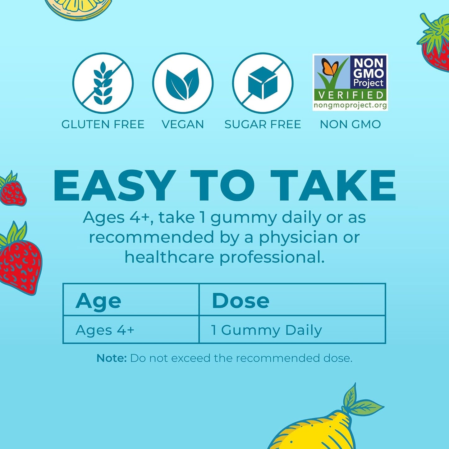 MaryRuth’s Kids Multivitamin Gummies Sugar Free Vegan 60 Count