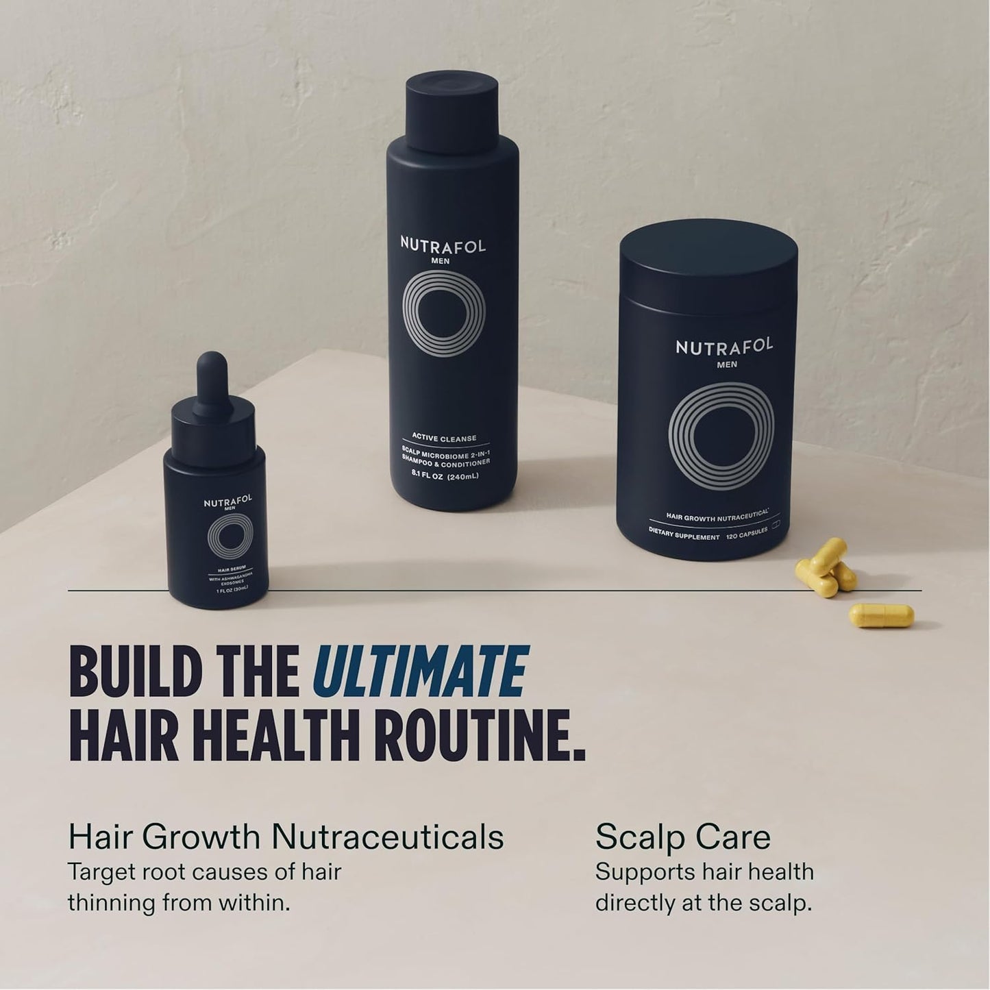 Nutrafol Men’s Hair Serum Lightweight Non Greasy 30 mL