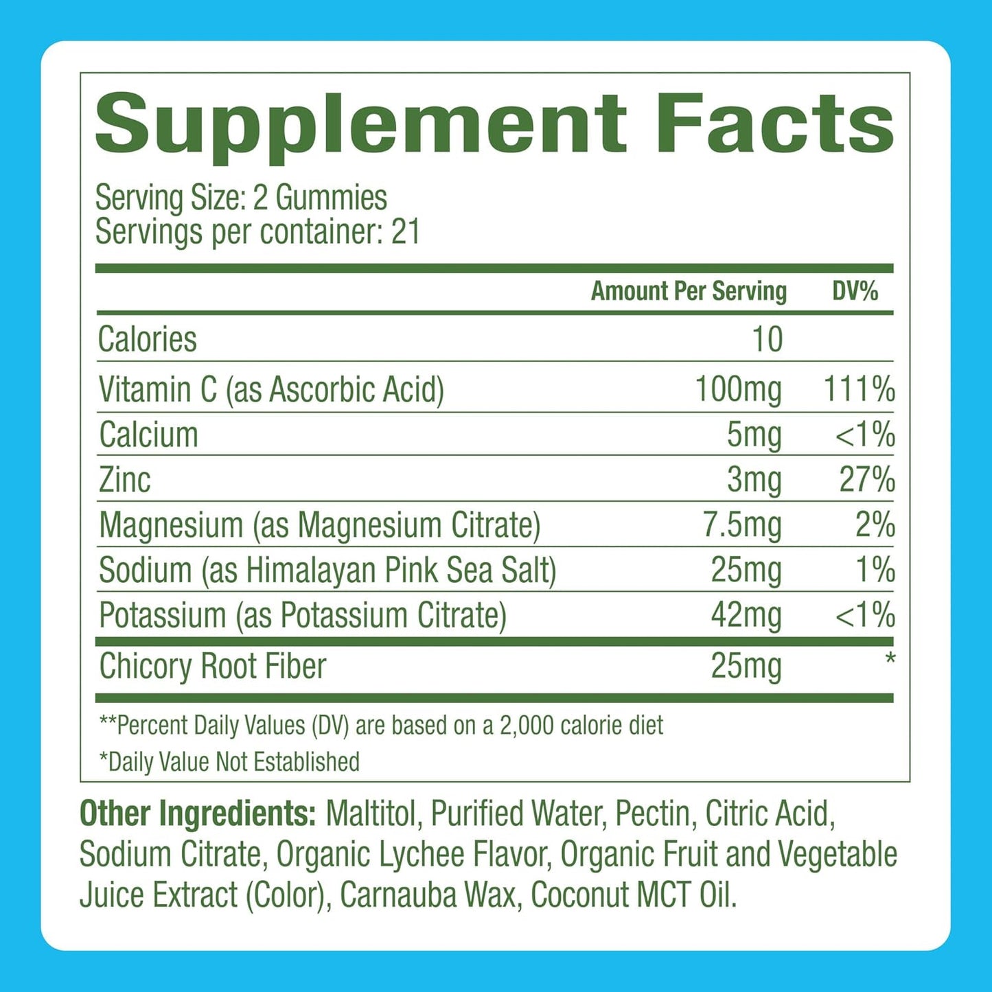 Plant People WonderHydrate Electrolyte Gummies with Magnesium, Potassium & Vitamin C 42 Count