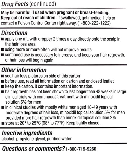 Kirkland Minoxidil 5% Topical Solution for Men 12 fl oz 6 Month Supply