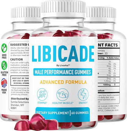 Libicade Supplement Gummies 180 Gummies (3 Pack)