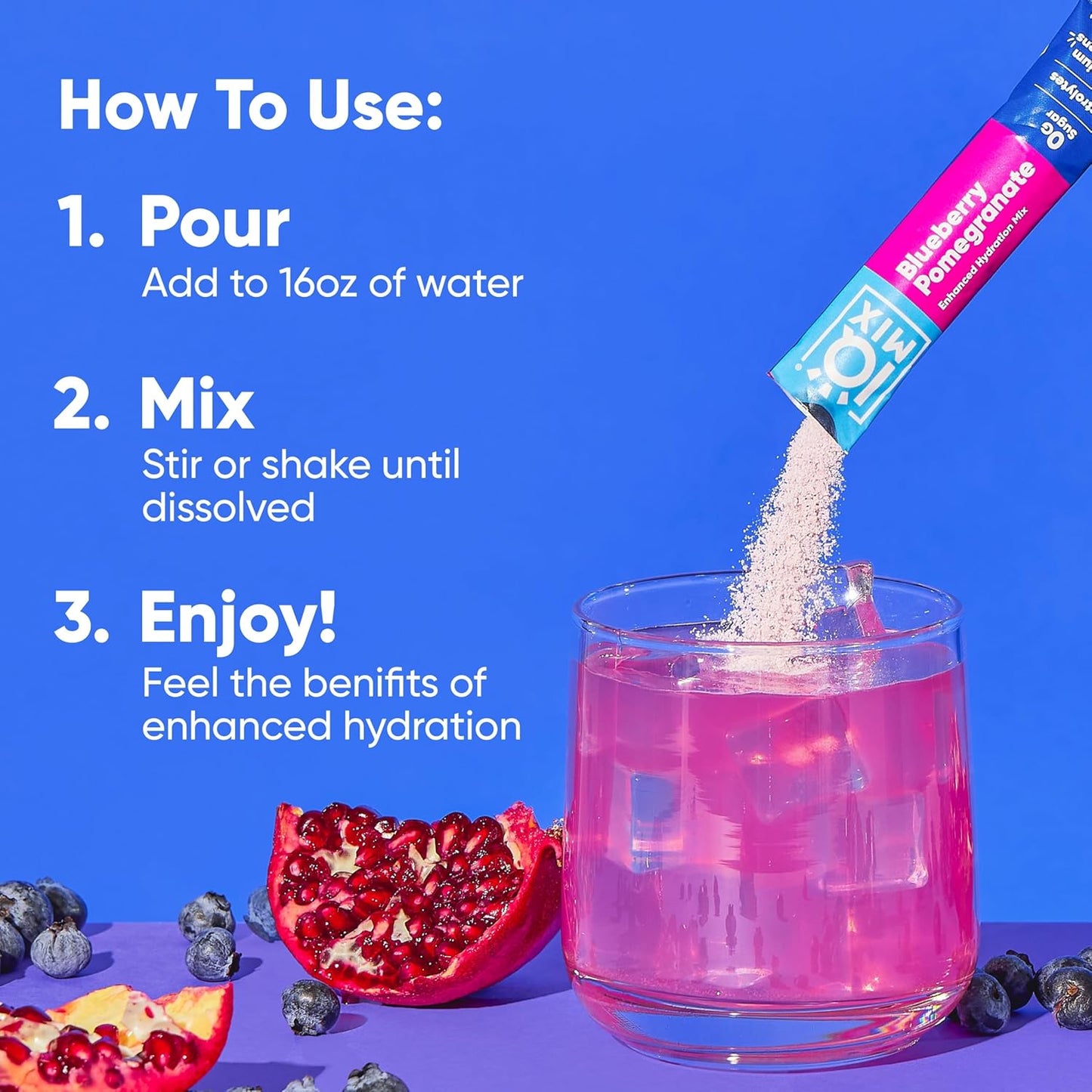 IQMIX Hydration Electrolyte Powder 4-in-1 Sugar-Free Keto 8 Count Sampler