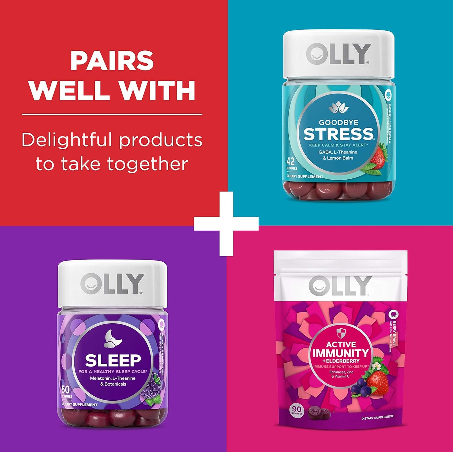 OLLY Multi + Probiotic Adult Multivitamin Gummies 1 Billion CFU Tropical Twist 70 Count