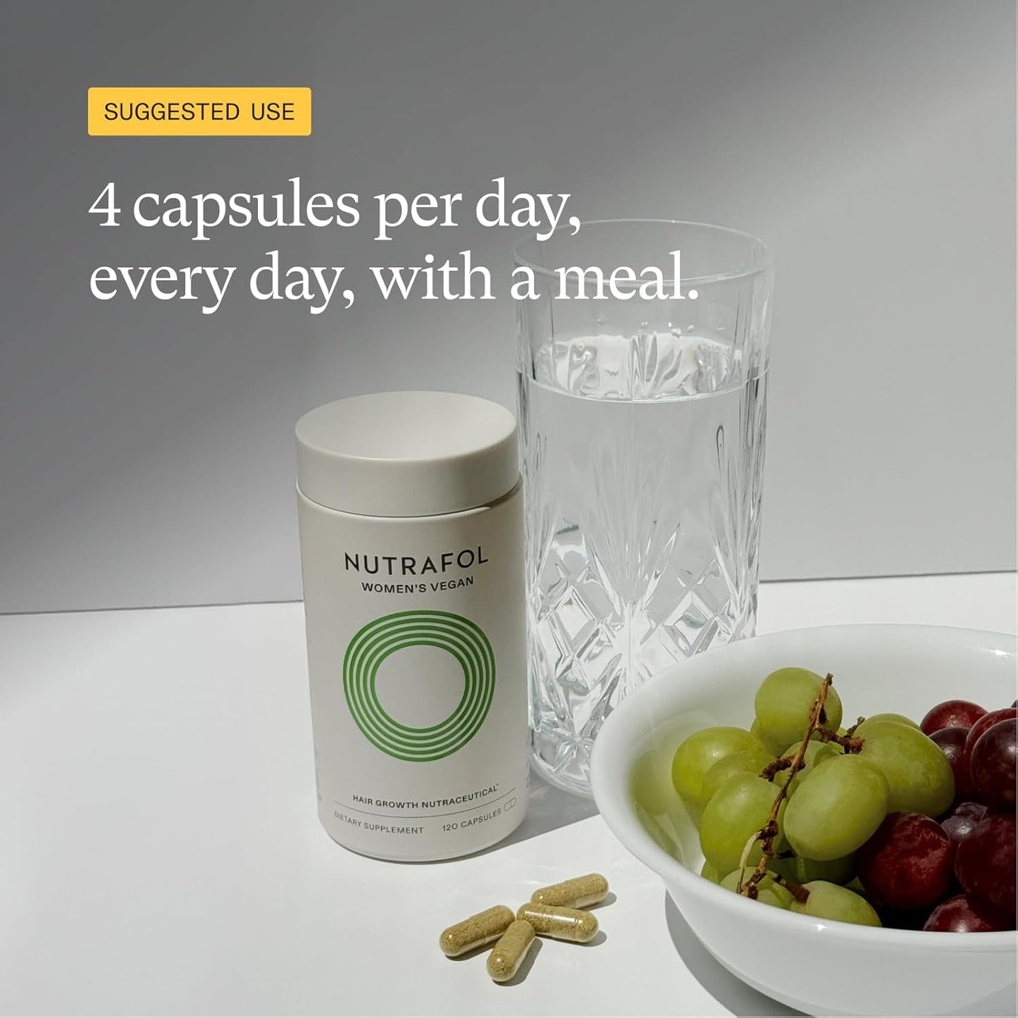 Nutrafol Women’s Hair Growth Supplement Vegan Capsules 1 Month Supply