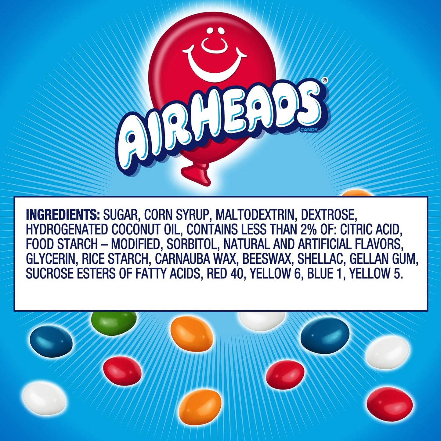 Airheads Candy Bites Assorted Fruit Flavored Chewy Candy 2 oz 18 Pack