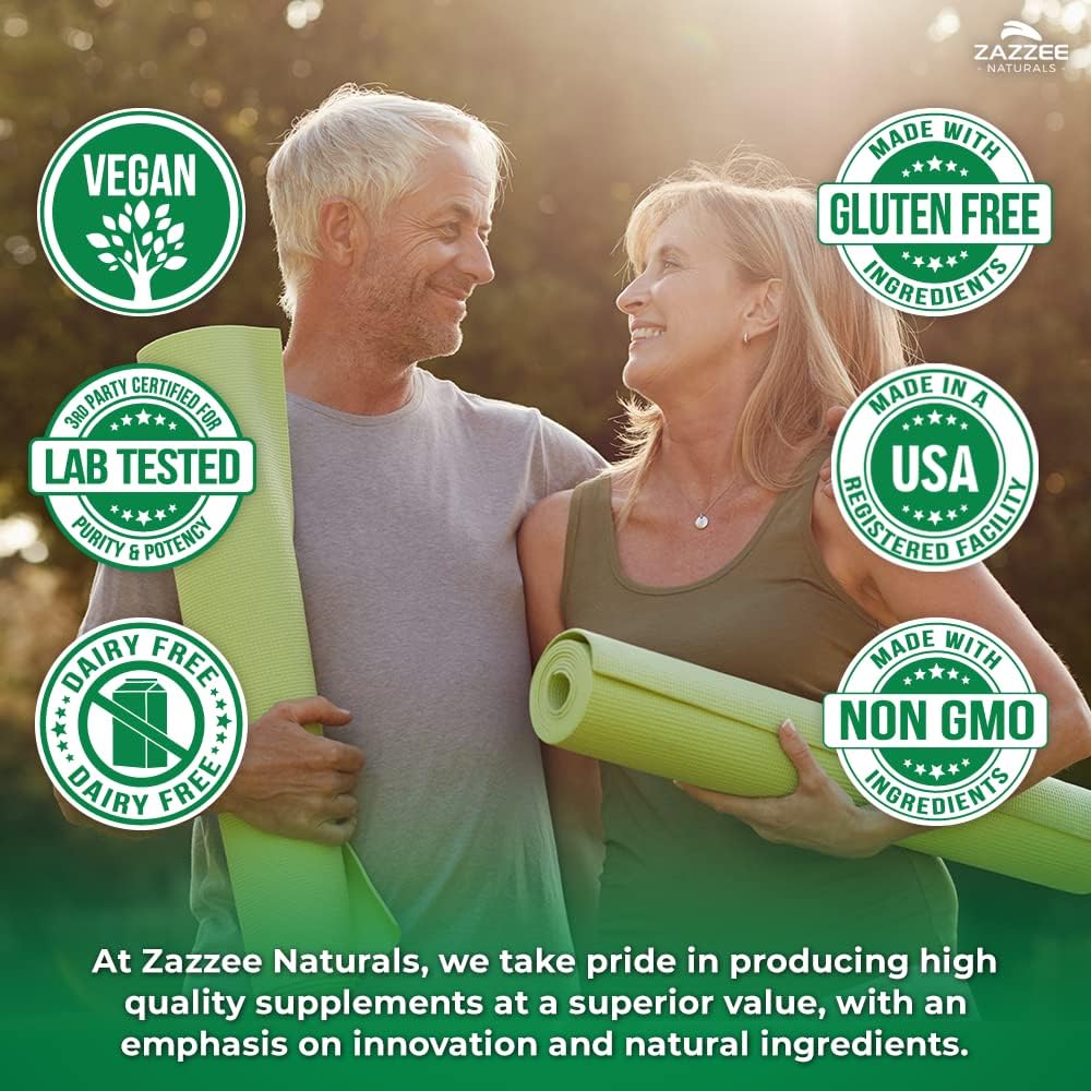 Zazzee Organic Moringa 20:1 Extract Vegan Capsules Kosher 180 Count