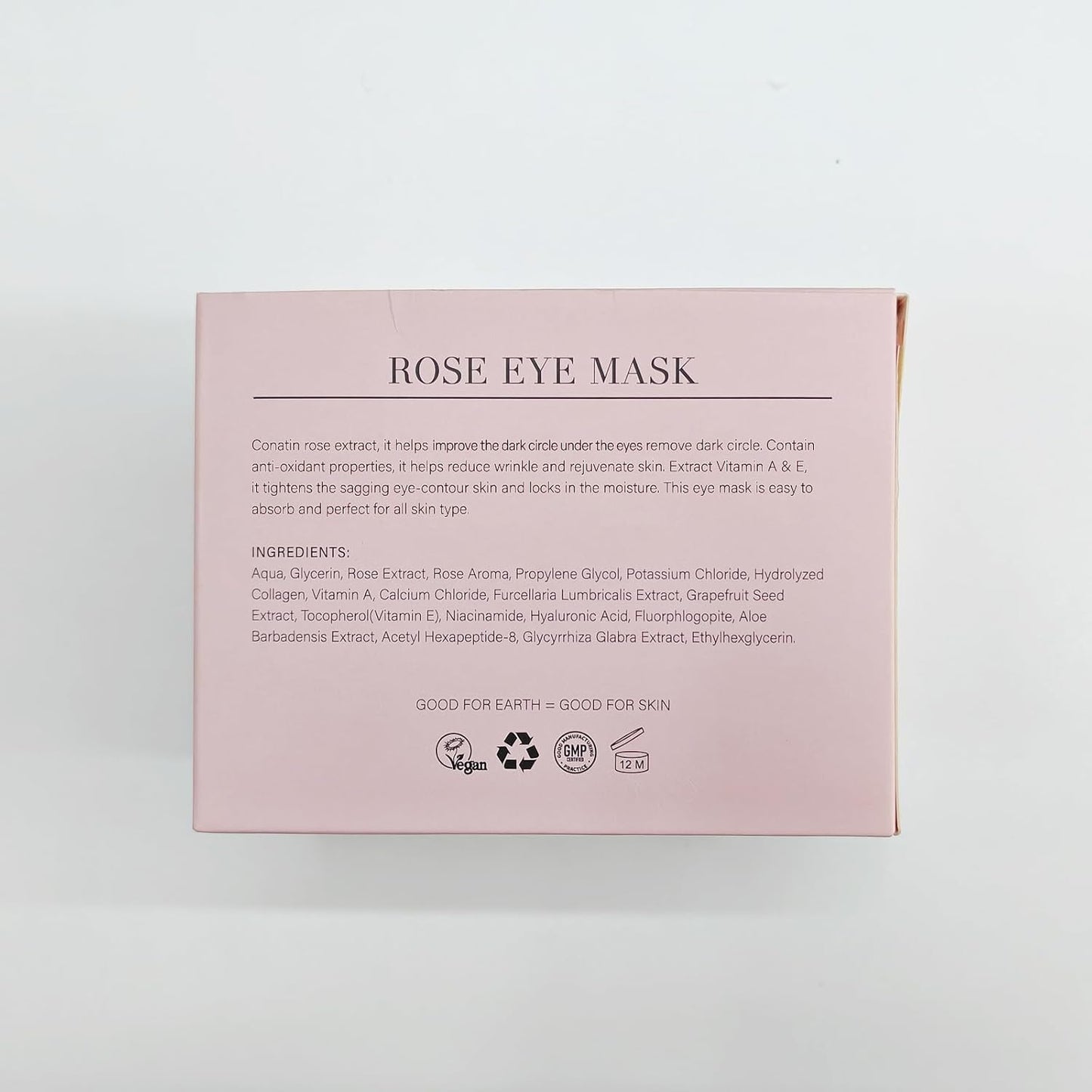 PEAUAMIE Rose Under Eye Patches 30 Pairs