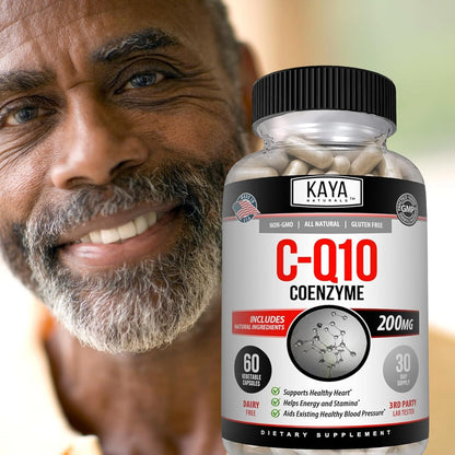 Kaya Naturals CoQ10 Power Antioxidant Heart & Vascular Support 60 Veggie Capsules