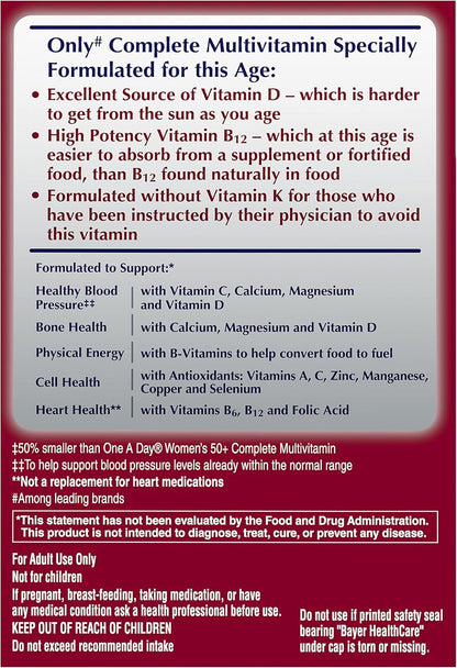 One A Day Proactive 65+ Multivitamin Tablets with Vitamins A, C, D and Zinc 150 Count