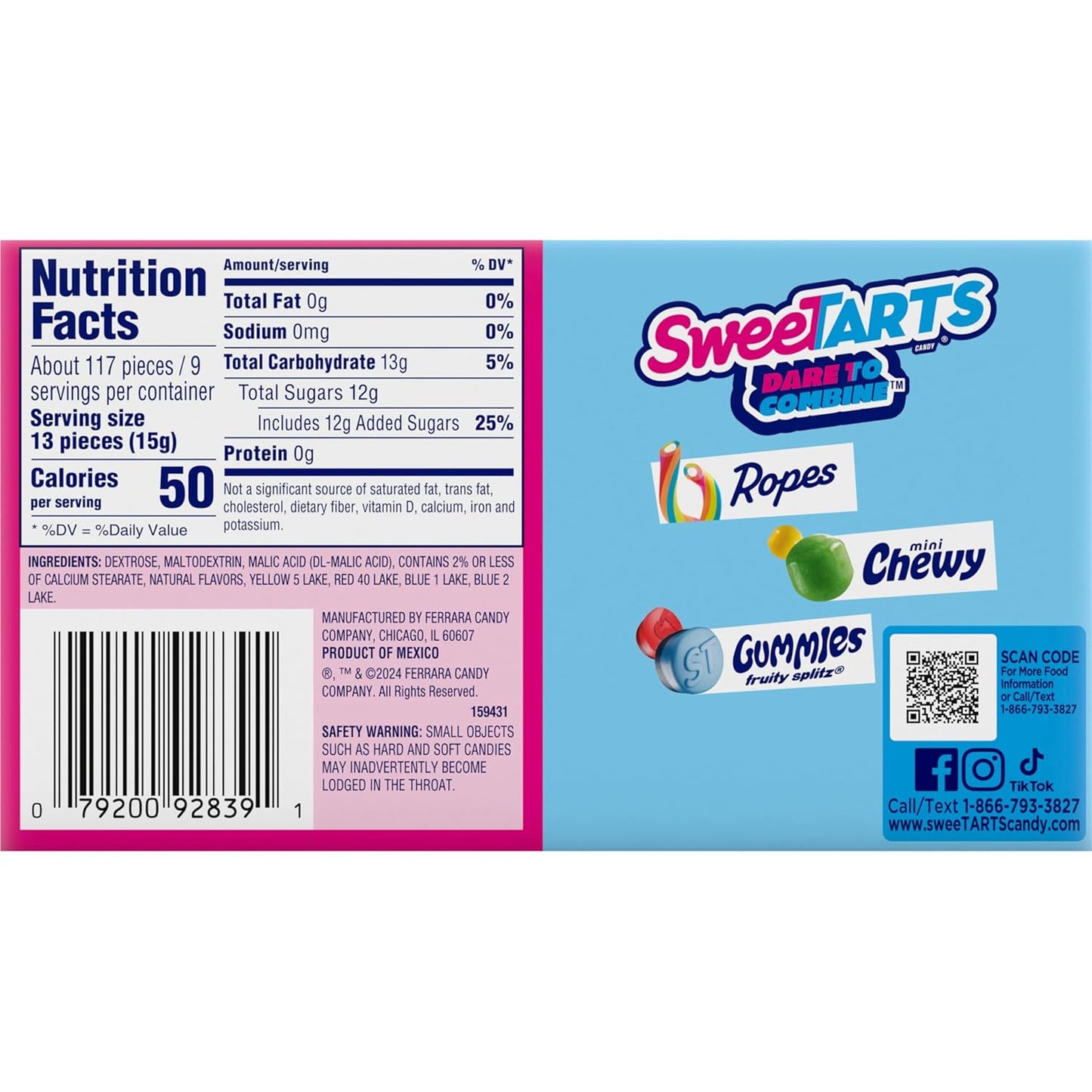 SweeTARTS Original Candy Theater Boxes 5 oz 10 Pack