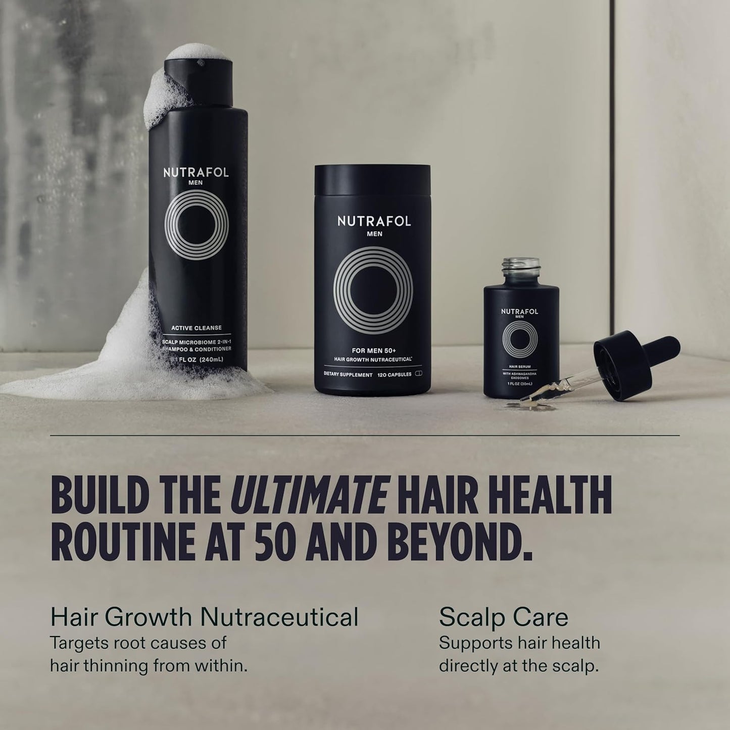 Nutrafol Men 50+ Hair Growth Supplement Capsules 1 Month Supply
