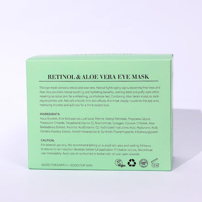 PEAUAMIE Under Eye Patches with Retinol & Aloe Vera 30 Pairs