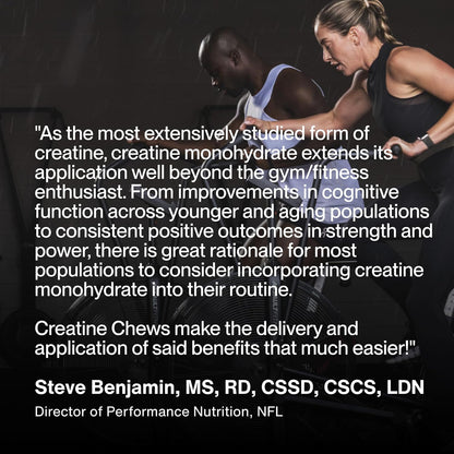 Momentous Creatine Monohydrate Chews Strawberry 150 Servings