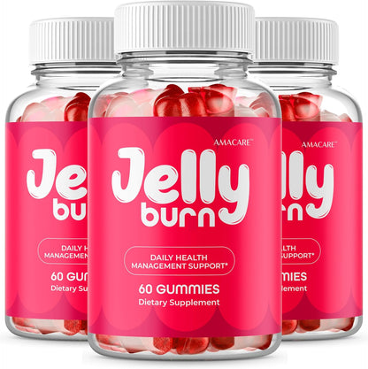 Jelly Burn Gummies 3-Pack – Vitamin Supplement Gummies, 180 Count