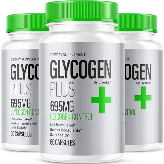 Glycogen Plus Capsules – Daily Dietary Supplement  180 Capsules (3months supply)