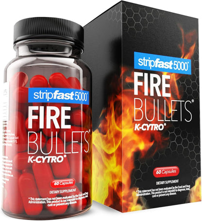 Stripfast5000 Fire Bullets Capsules – Dietary Supplement with K-CYTRO for Women & Men
