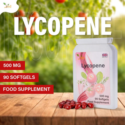 Ved Lycopene 500 mg Softgels – Antioxidant Supplement, 90 Count, 6-Month Supply (Pack of 2)