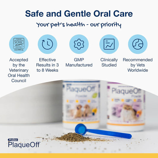 ProDen PlaqueOff Powder for Pets – Cat & Dog Oral Care, 60 g