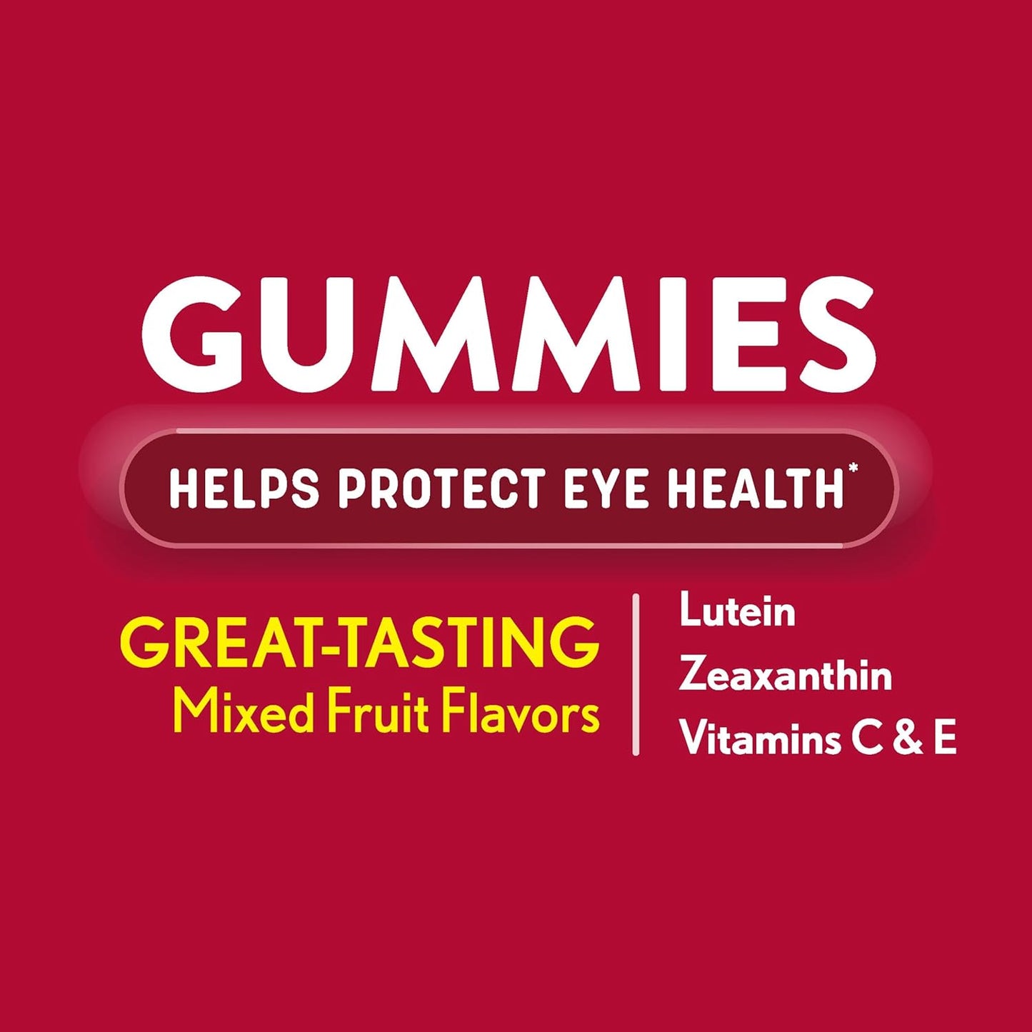 Ocuvite Eye Vitamin Gummies – Vision Support with Lutein, Zeaxanthin, Zinc, Vitamin C & E, 60 Gummies