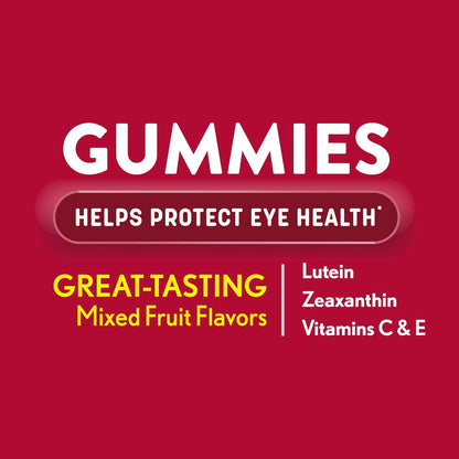 Ocuvite Eye Vitamin Gummies – Vision Support with Lutein, Zeaxanthin, Zinc, Vitamin C & E, 60 Gummies
