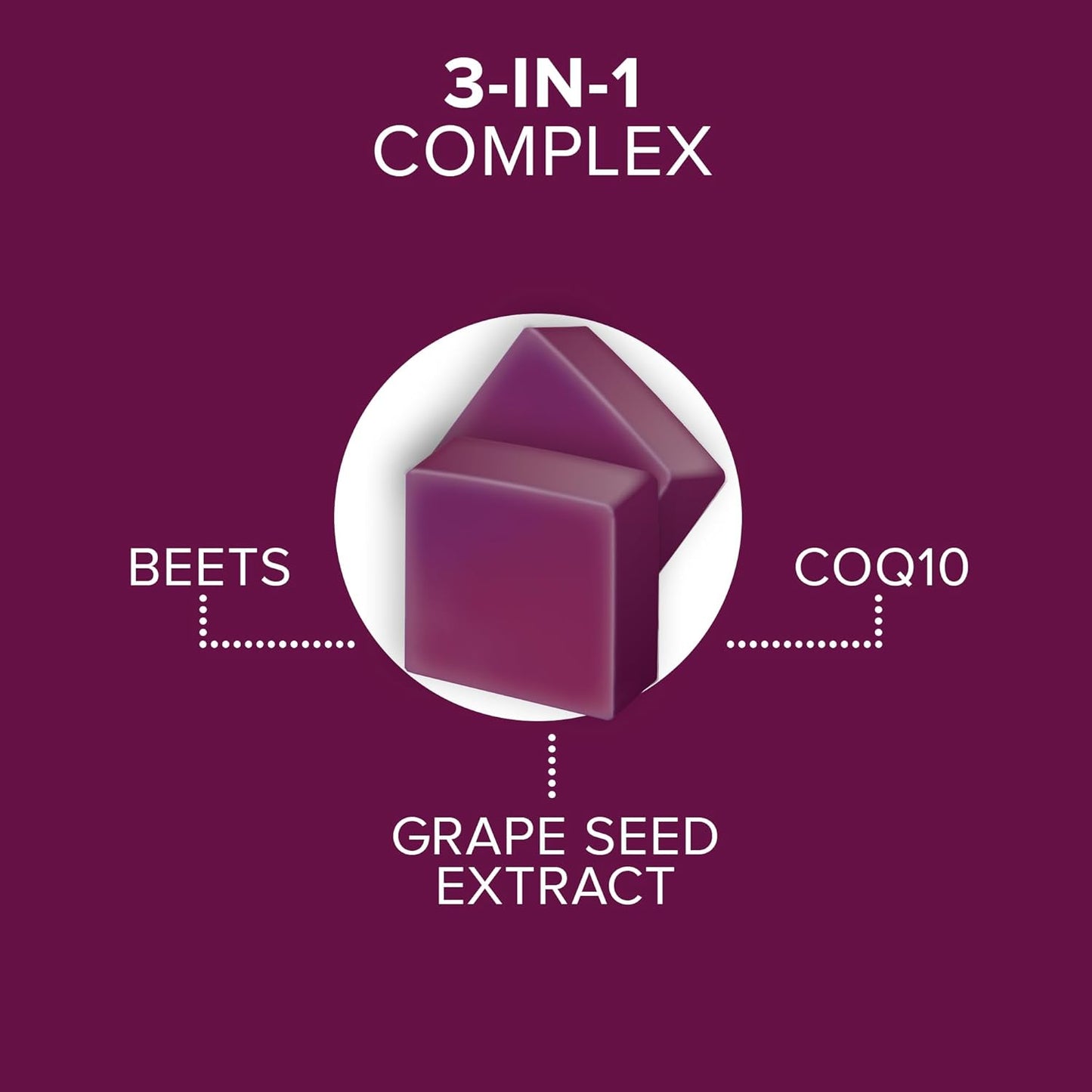 Qunol Beets Chews with CoQ10 & Grape Seed Extract – 90 Chews
